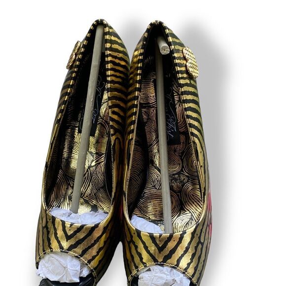 Iron Fist Hands Off Thumbprint Peep Toe Platform Stiletto Hees - Picture 2 of 15